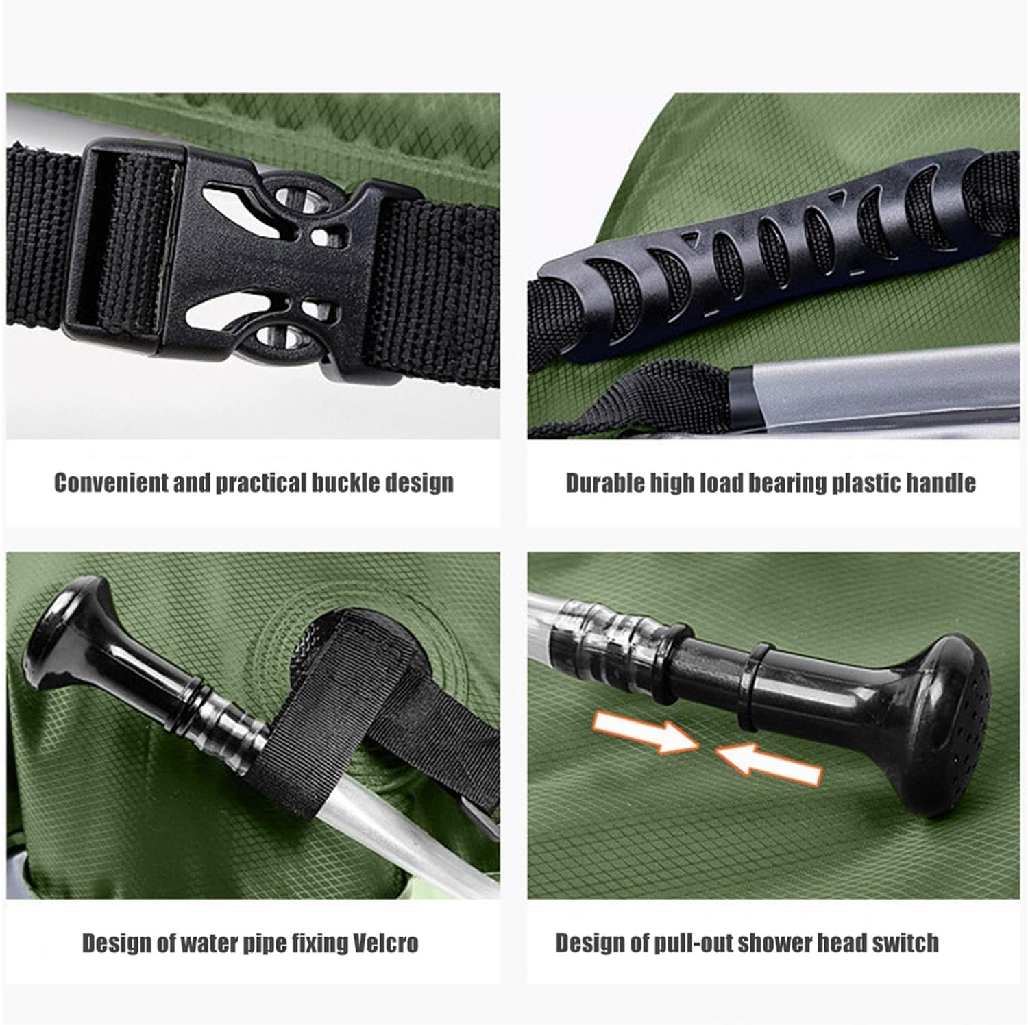 Portable Outdoor Camping Plus Hot Shower Bag Shower Bag Set 20 Liter Solar Water Portable Heating Folding Bag