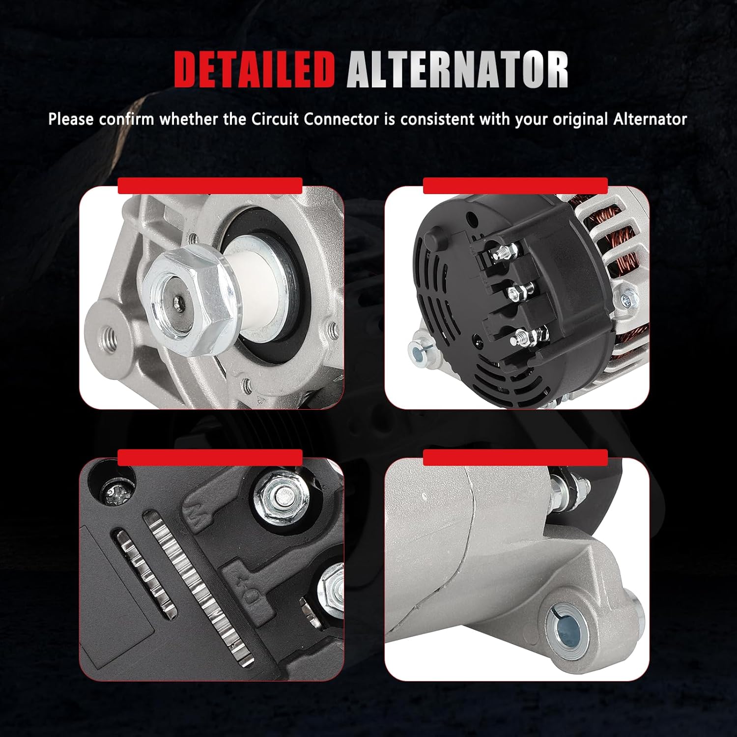 New Alternator Fit for Caterpillar 216B 1999-2003 226B 2004-2008 232B 1999-200 3242B 1999-2003, Replace 63377462 12738