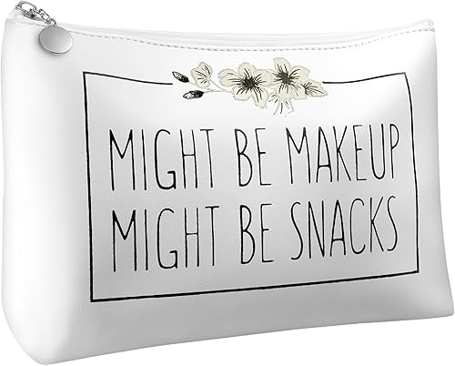 LISEVO Bolsa organizadora de maquillaje para regalos para hermanas, bolsa de cosméticos hecha a mano para mujer, 24Snacks, Fahion