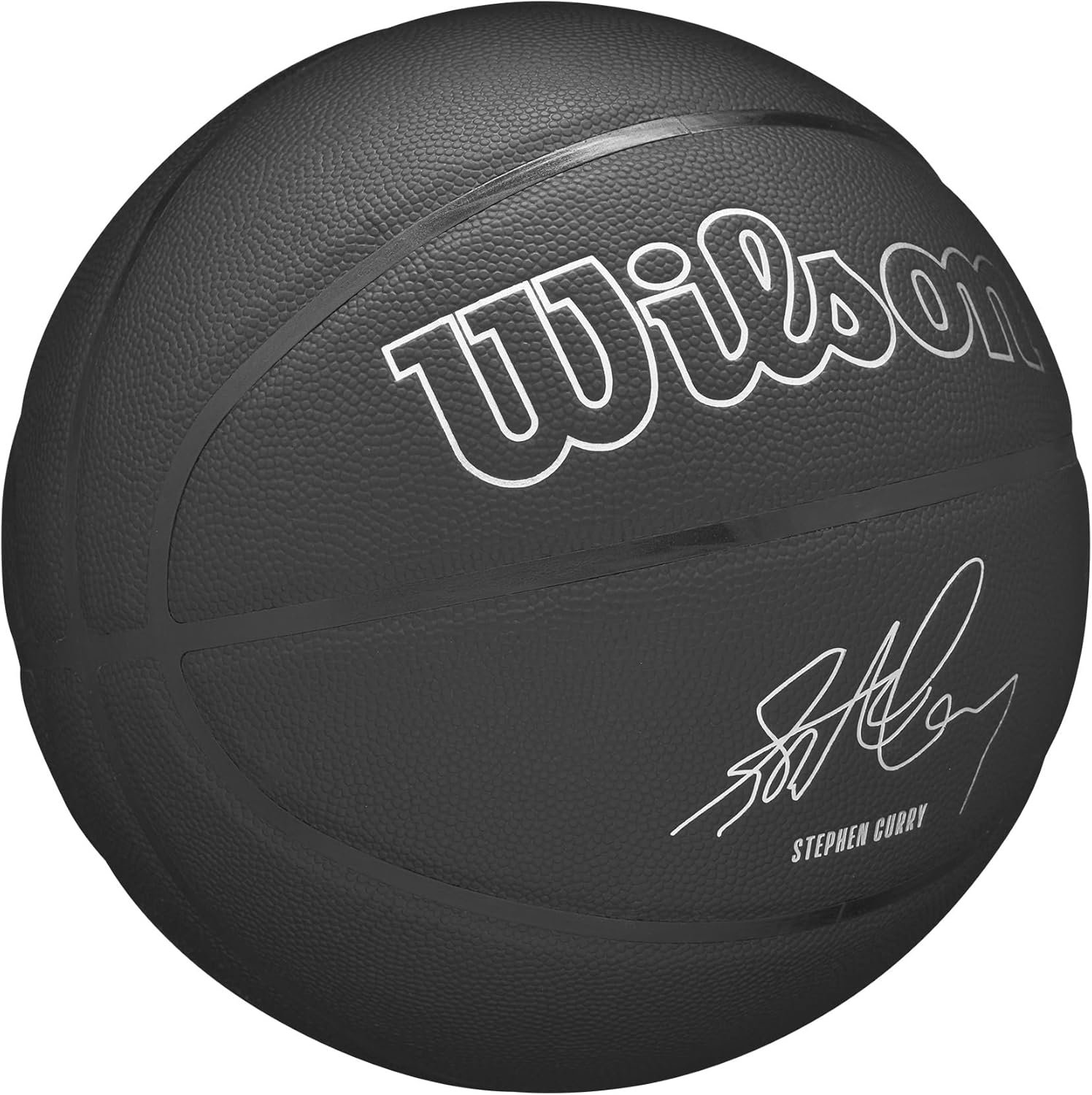 Wilson NBA Nightmode Basketball - Curry, 7, Black