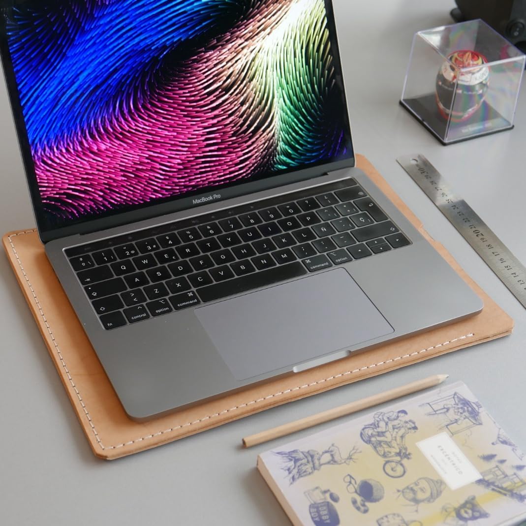 ANNONI Laptop Sleeve Case Leather 13 Inch Compatible with MacBook Air, Lenovo, Dell, MacBook Pro 13 M2 M1 2016-2023