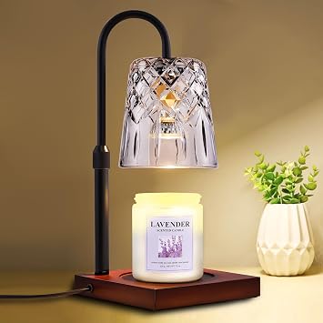 Candle Warming Lamp with Timer Dimmer,House Warming Gifts New Home Decor, Birthday Gifts for Women Mom,Height Adjustable Wax Melts Warmer for Jar Candles with 3 Bulbs,Valentines Day Gifts Decor Lamp