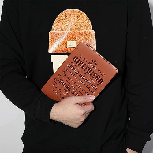 Miniatura 5 de Cuaderno de cuero con texto en inglés "To My Wife Husband Gifts I Choose You", cuaderno de cuero para esposa y marido en el día de la boda,