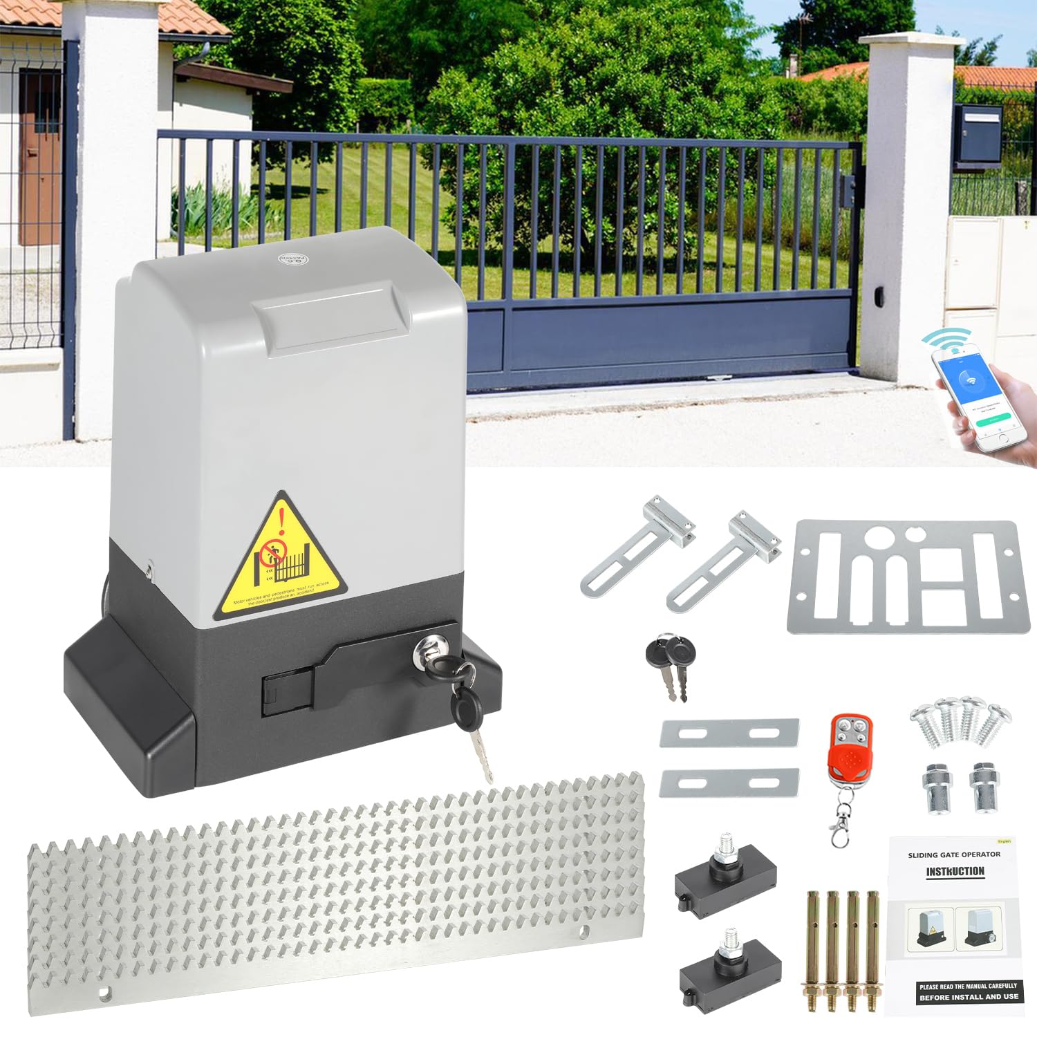 actionneur portail coulissant 370 w