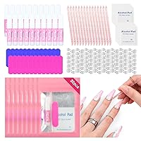 Vista 1 de SAVILAND Kit de herramientas de uñas a presión de 20 piezas: kit de preparación de uñas con pegamento de uñas, pestañas adhesivas, mini lima