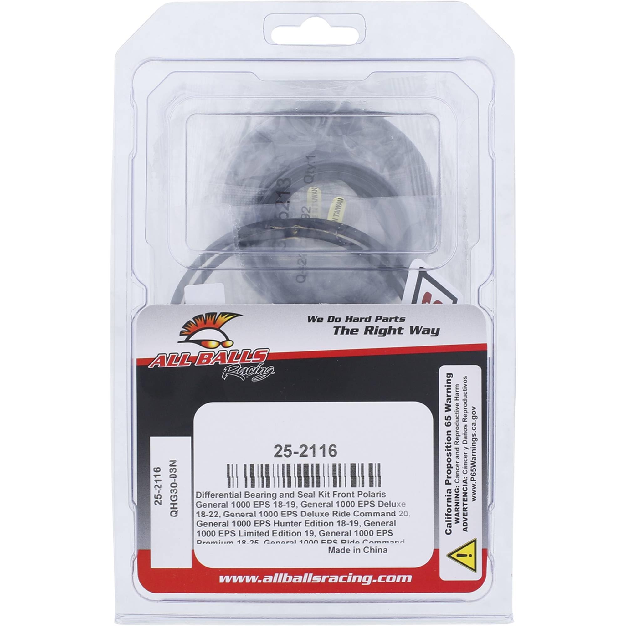 All Balls 25-2116 Multi Differential Kit für Polaris General 4 1000 EPS 17 18 19