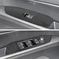 Vista 4 de YAMUDA Compatible con adhesivo decorativo de fibra de carbono de protección interior para Mazda CX-5 2017-2022 (23 piezas)