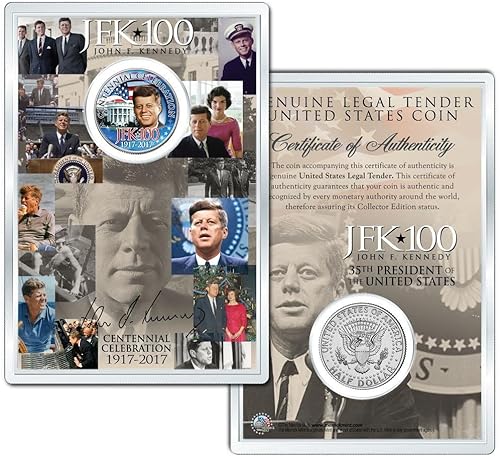 Whitehouse John F Kennedy 100 cumpleaños 2017 Kennedy Half Dollar w 4x6 JFK*100