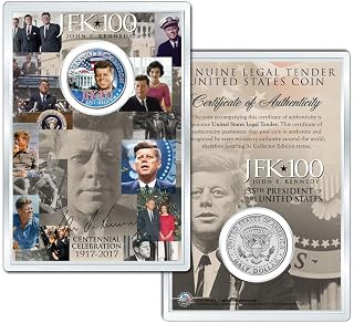 Whitehouse John F Kennedy 100th Birthday 2017 Kennedy Half Dollar w/ 4x6 JFK*100