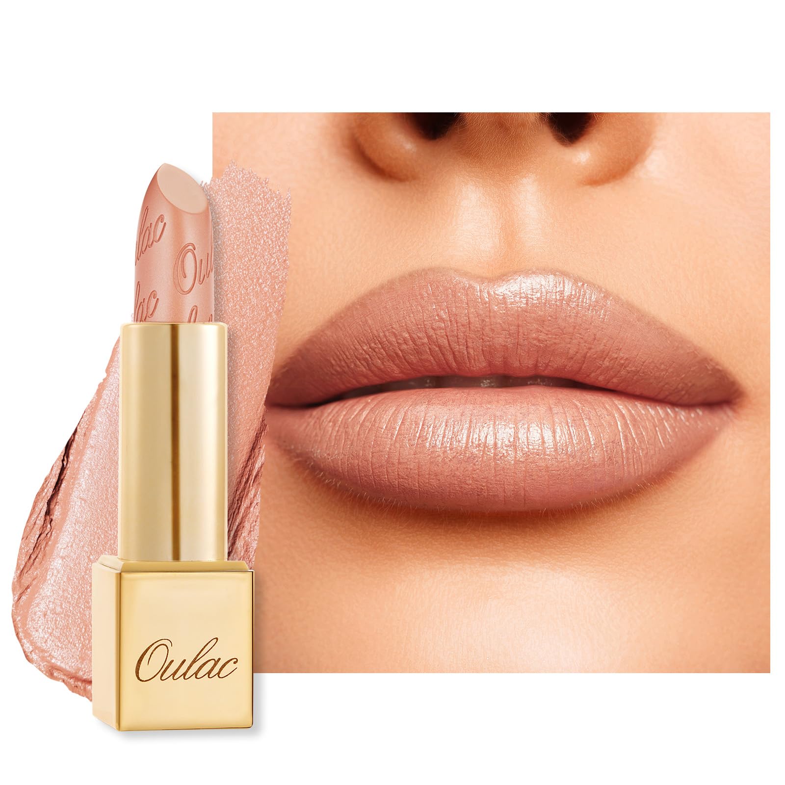 OULAC Pintalabios Rosa Brillo Metálico, Brillo 3D de Larga Duración, Barras de Labios de Alta Pigmentación y Cobertura Total, Fórmula Cremosa e Hidratante, Vegan, 4.3 g, (15) Velocity — view 10