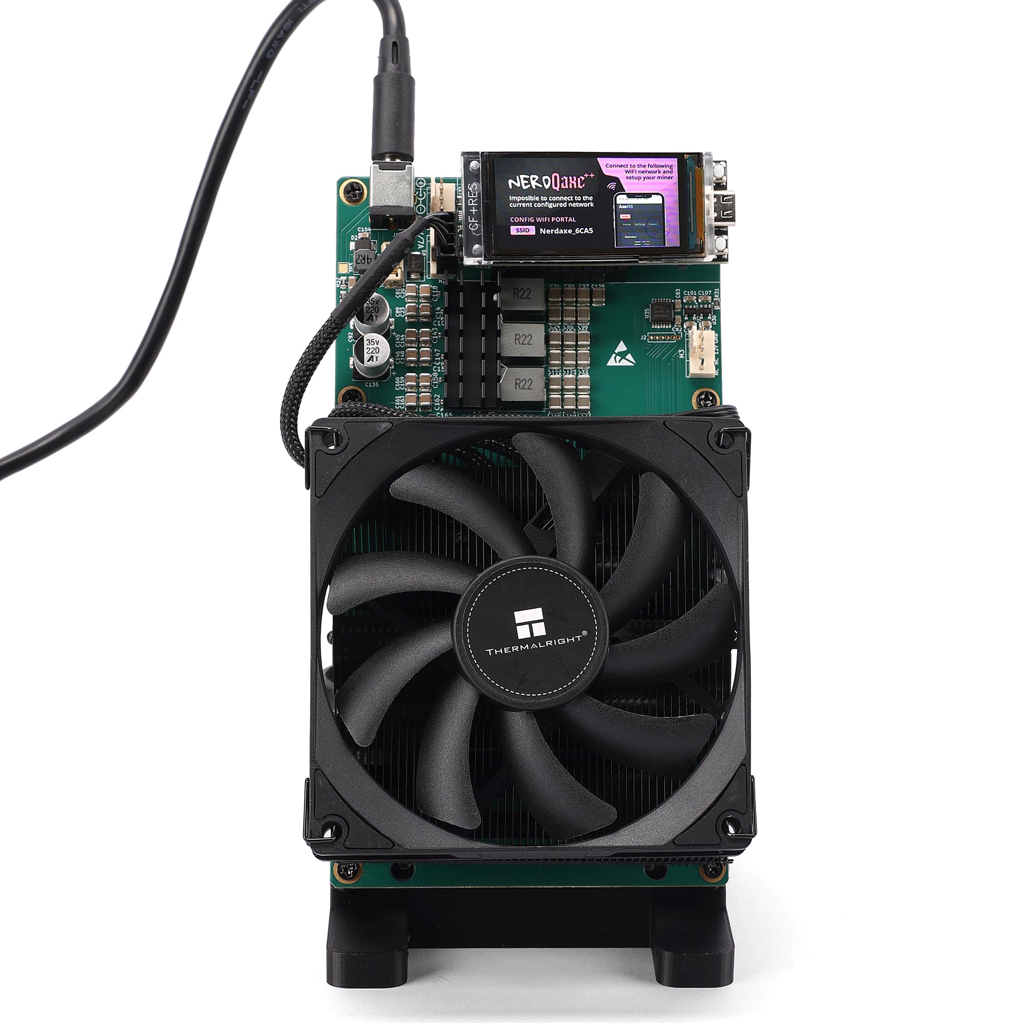 Amazon.com: Bitcoin Solo Miner Nerdqaxe++ 4.8TH/s Hashrate 75W