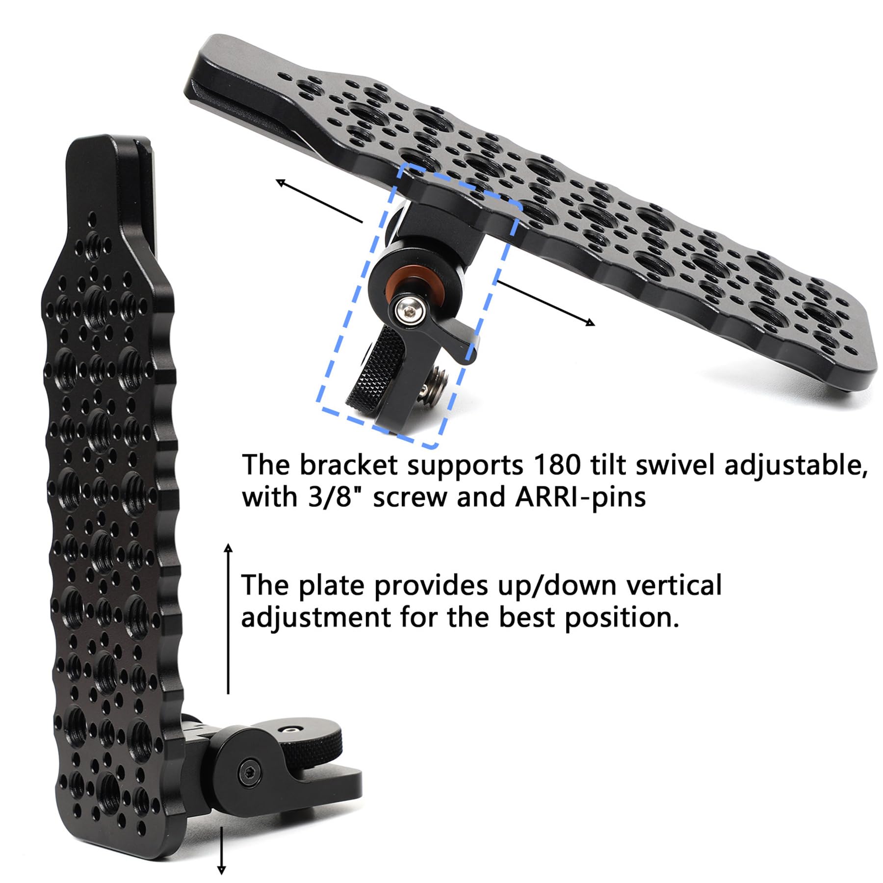 HangTon Articulated Mounting Plate, Side Support for ARRI Alexa 35 Camera, Wireless System Follow Focus Motor - Image 3
