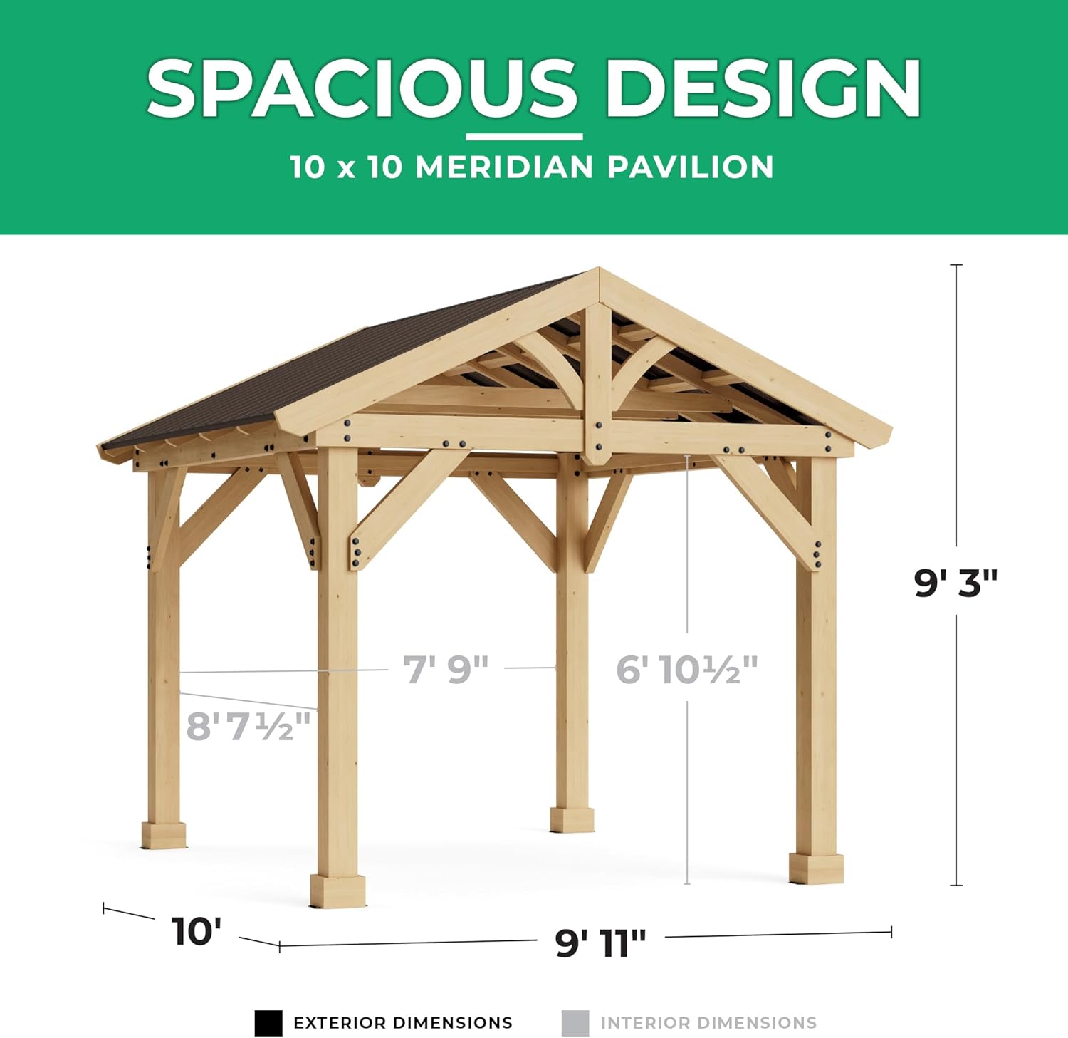 Yardistry 10 x 10 Meridian Pavilion