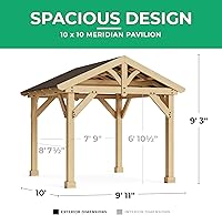 Vista 3 de Yardistry 10 x 10 Meridian Pavilion