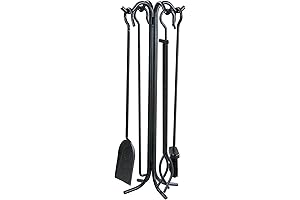 Panacea 15001 Wrought Iron Fireplace Toolset, Black, Pack of 5 - Your...