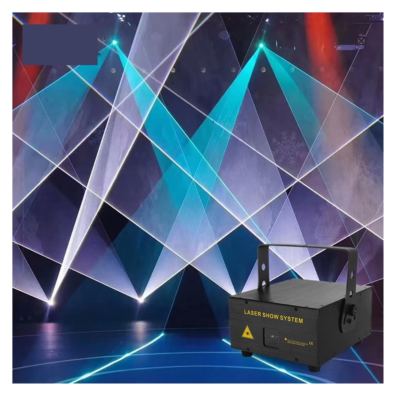 Luci per Feste, 2w 3w 4w 5w Sta Light DJ Party Lights Proiettore di animazione RGB ILDA 3D Lighting Show Sta(4W)