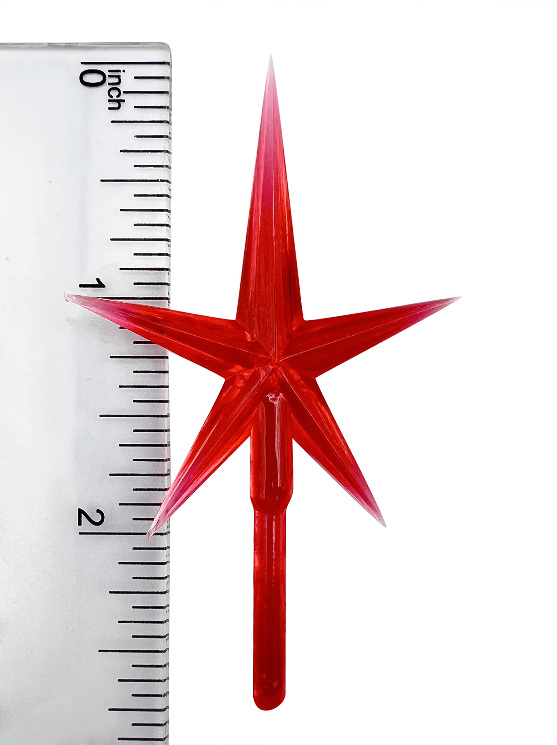 National Artcraft® Medium Modern Star for Ceramic Christmas Trees - Red (Pkg/5)