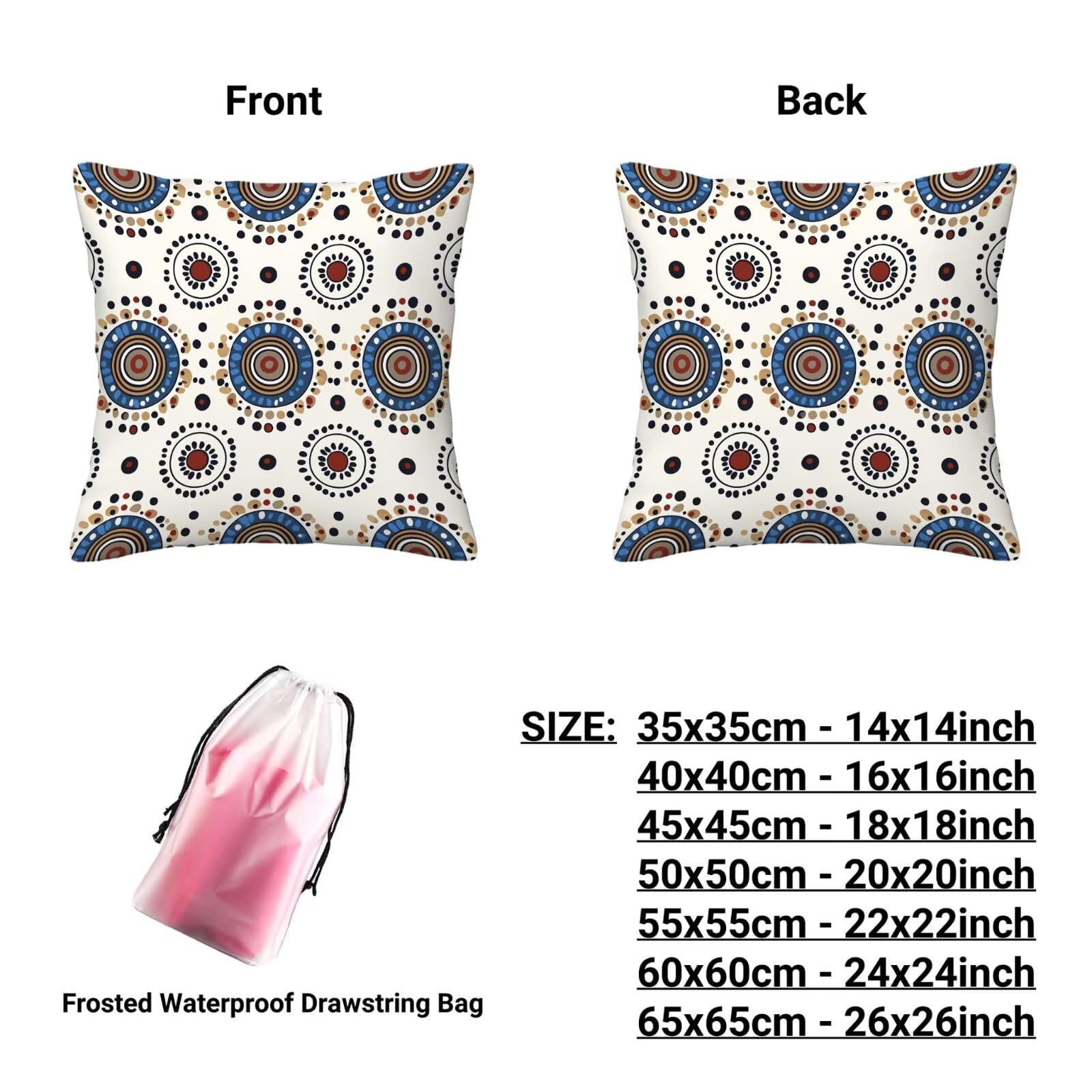 Kissenbezug 55x55 Retro 4er Set Samt Kissenbezüge Mandala Zierkissenbezug Kissenhülle Dekorative Weiche Quadratische Dekokissenbezug Sofakissenbezug Couchkissen für Deko Schlafzimmer Wohnzimmer P-00