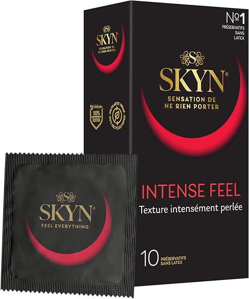 SKYN Intense Feel Préservatifs sans latex perlés