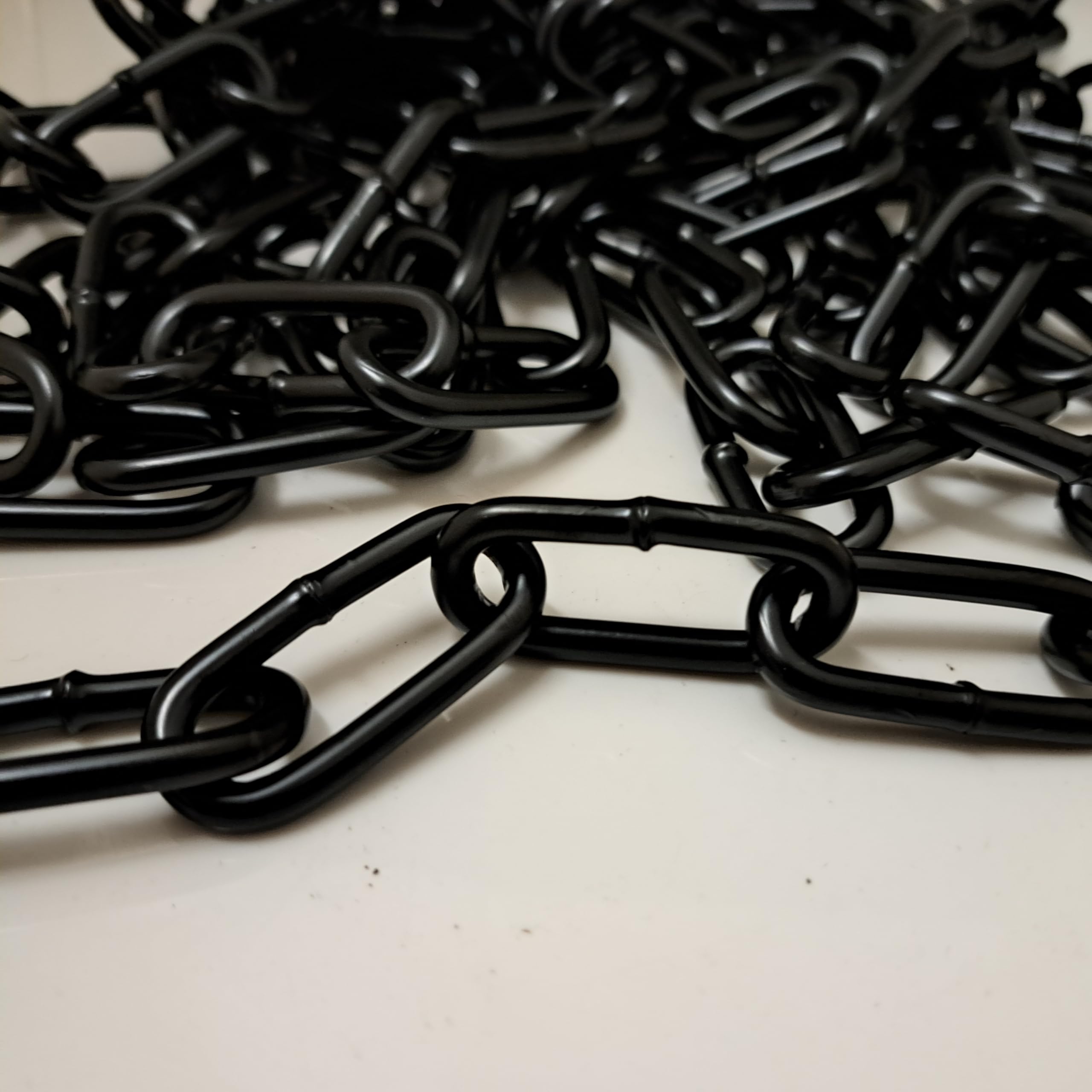 Marwotec 5 Meter Schwarz lackierte Kette 5,0 mm Rundstahlkette Ø 5mm Stahlkette geschweißt - Stahl -Schwarz beschichtet - Ø 5mm Ideal für den Außeneinsatz von Marwotec aus Deutschland