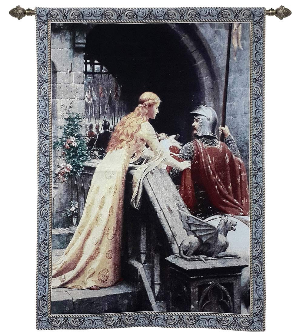 Signare Tapestry Wall Hanging Home Décor Edmund Leighton (God Speed, Tapestry Only)