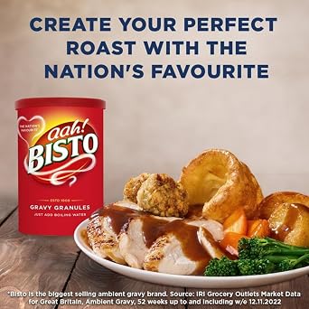 Bisto Gravy Granules, 5.9 Ounce Rich and Savory Gravy Mix for Delicious Home-Cooked Meals, Perfect for Roasts, Mashed Potatoes, and Comfort Food Favorites (Pack of 6)