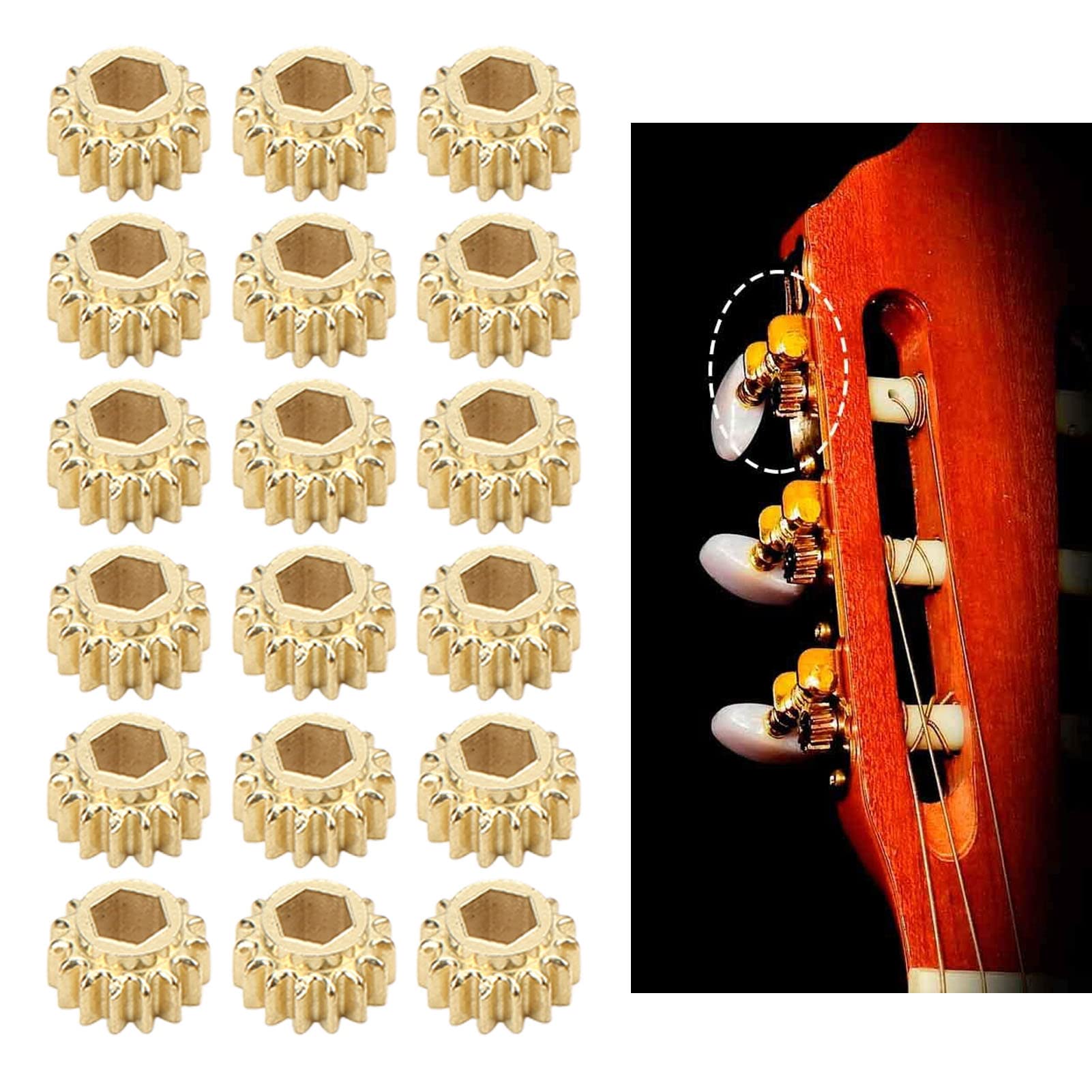 Acheter Régler les engrenages de l'accordeur de guitare 1:18 accessoires environ 15 g Acheter Régler les engrenages de l'accordeur de guitare 1:18 accessoires environ 15 g