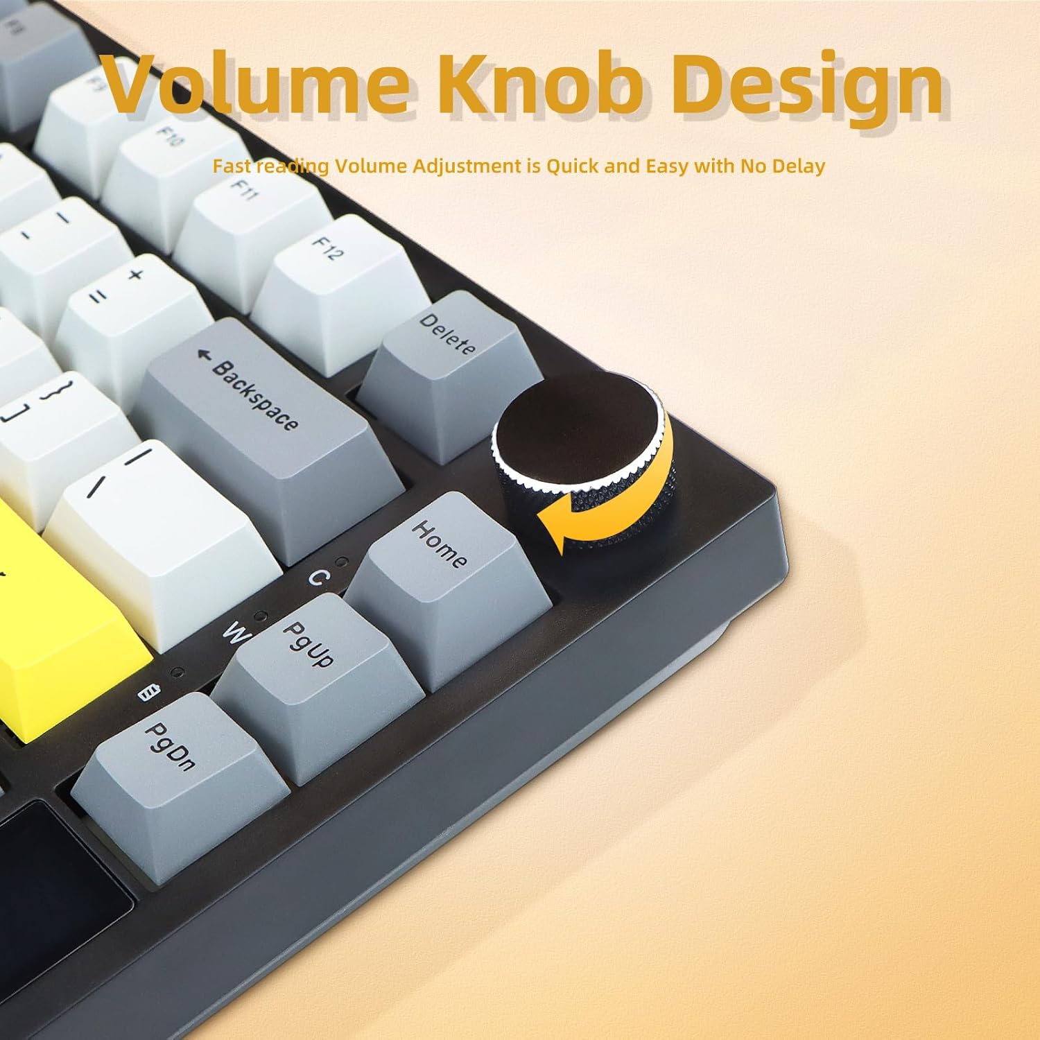 AJAZZ AK820 Pro Volume Knob Close-up