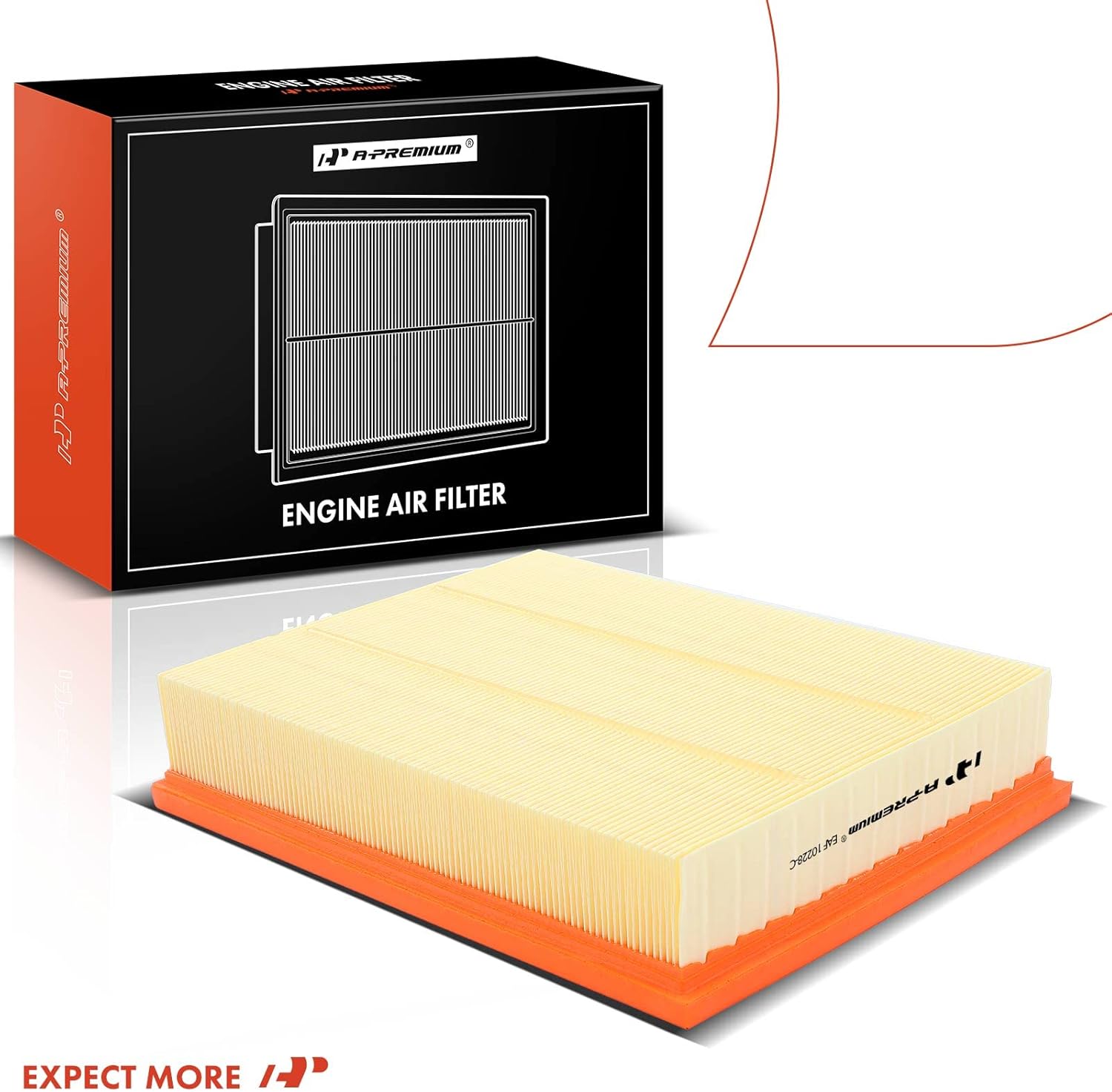 A-Premium 2-PC Engine Air Filter Compatible with Dodge Nitro 2007-2011 & Jeep Liberty 2008-2012, Flexible Panel, Replace# 5189933AA