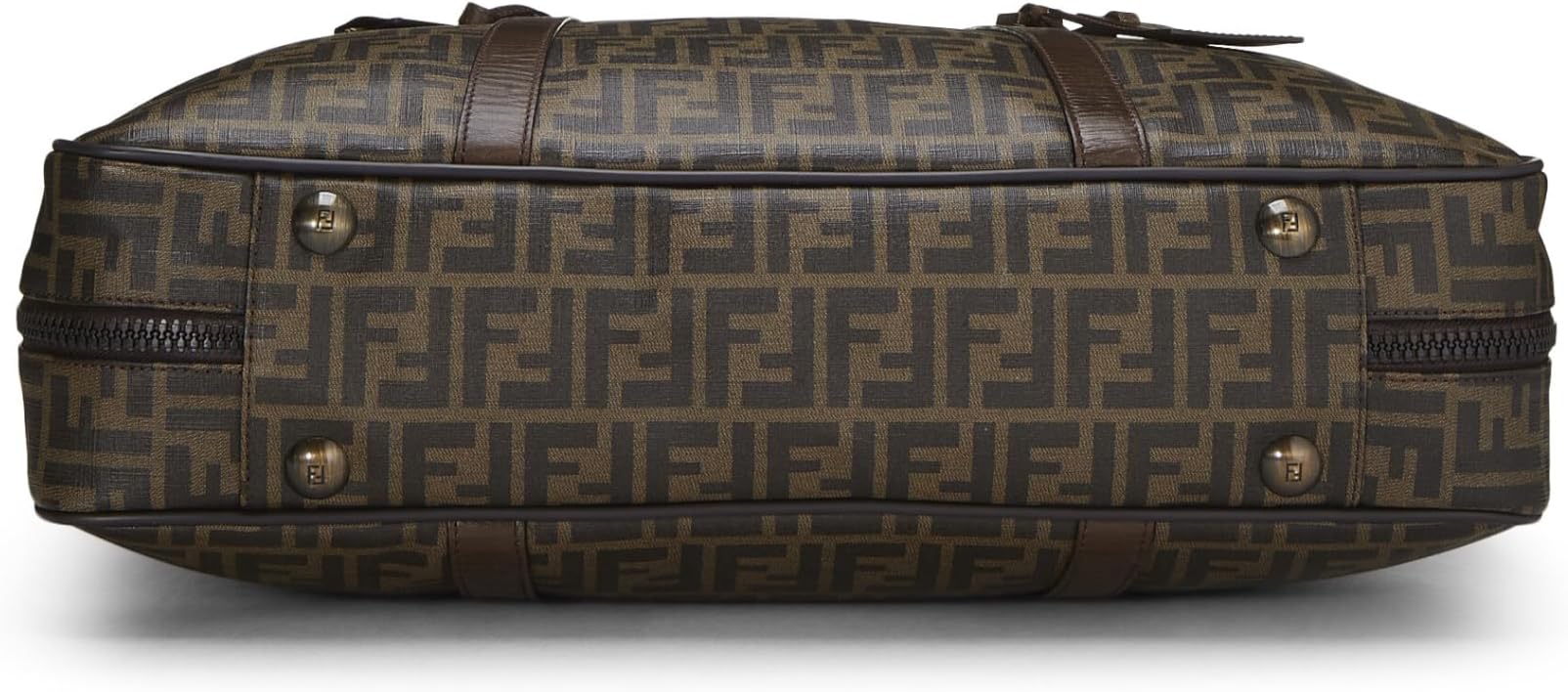 Pre-Loved Coated Canvas Zucca Weekender Large, Brown