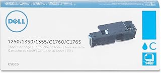 Dell C5GC3 1250 1350 1355 1760 1765 Toner Cartridge (Cyan) in Retail Packaging
