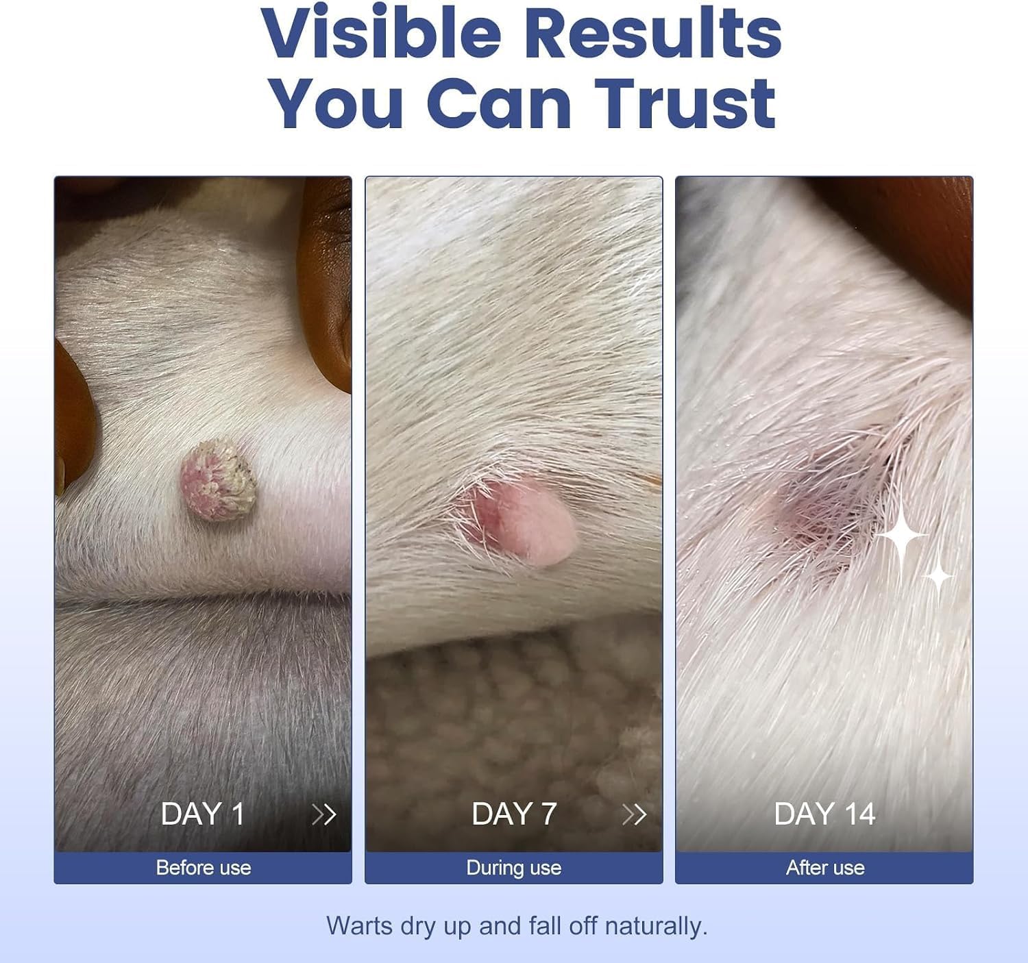 Dog Wart Remover, Natural Topical Skin Care for Dogs, Easy Care