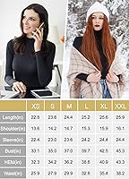 Vista 6 de MRIGNT Paquete de 2 camisetas de manga larga con cuello alto para mujer