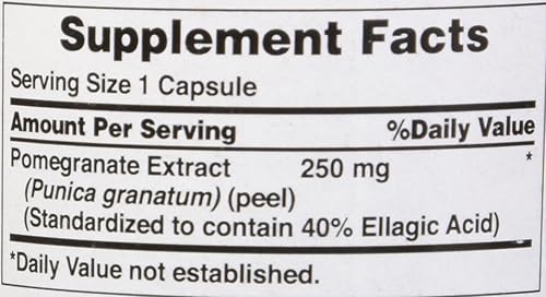 Miniatura 10 de Puritans Pride Extracto de granada 250 mg 120 unidades