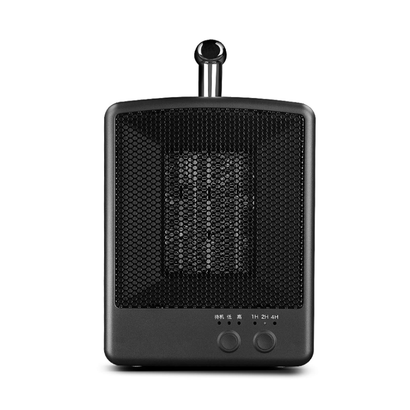 LUOSFUH Electric Mini Space Heater Automatic Safety Shutoff and Tip-Over System Portable Heater Fan for Office Desktop Home Bedroom(Black)