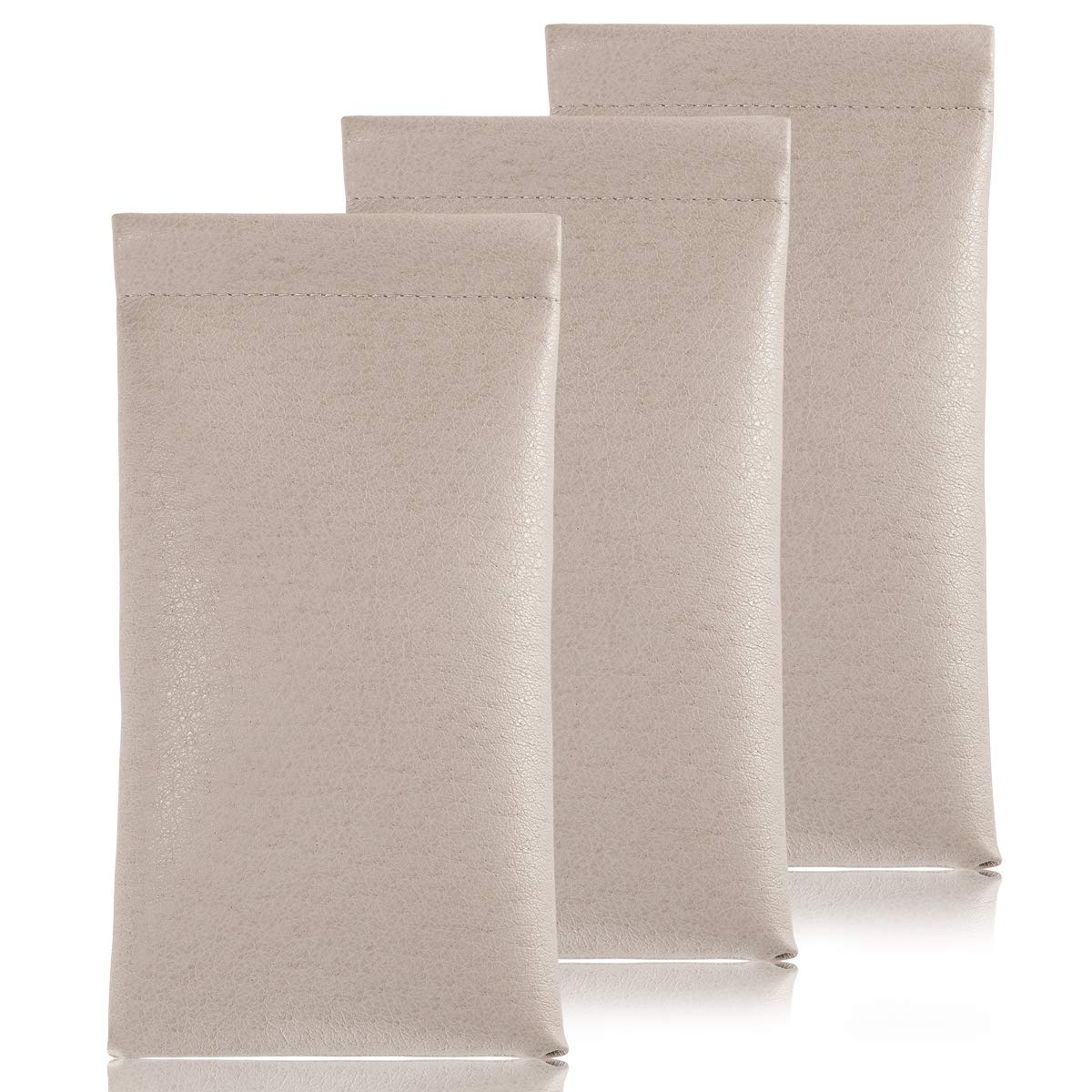 TRIUMPH VISION Eyeglass Case Glasses Case Soft Sunglass Pouch Sleeve 3 Pack