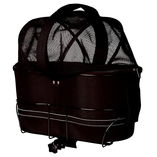 Trixie 13118 Bolsa para Bicicleta, 48 x 29 x 42 cm, Negro