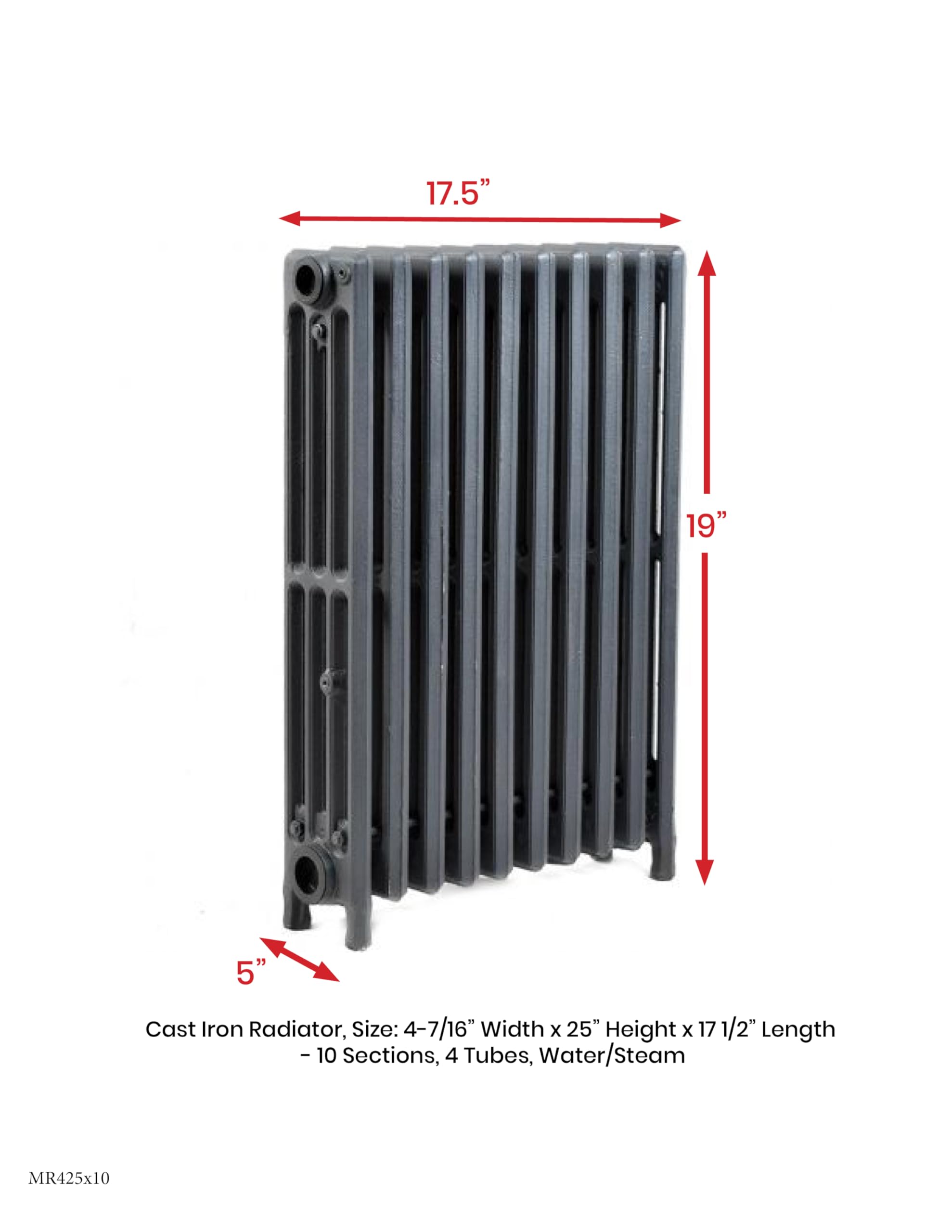 フランスアンティーク鉄製5連ラジエター/暖房オブジェ/ディスプレイ(81-178 フランスアンティーク鉄製5連ラジエター/暖房オブジェ
