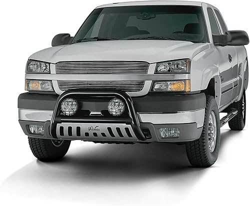 Miniatura 3 de Westin 25-1955 Signature 3 barras redondas Nerf se adapta a Silverado Sierra 1500 1999-2013 2001-2014 Silverado Sierra 2500 3500HD Crew Cab par negro