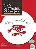 Designer Stencils Graduation Cake Stencil, Beigesemi-transparent
