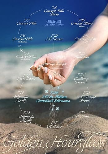 Miniatura 3 de Generic Oh My Girl Reloj de arena dorado 9 mini álbum aleatorio Ver. K-POP sellado