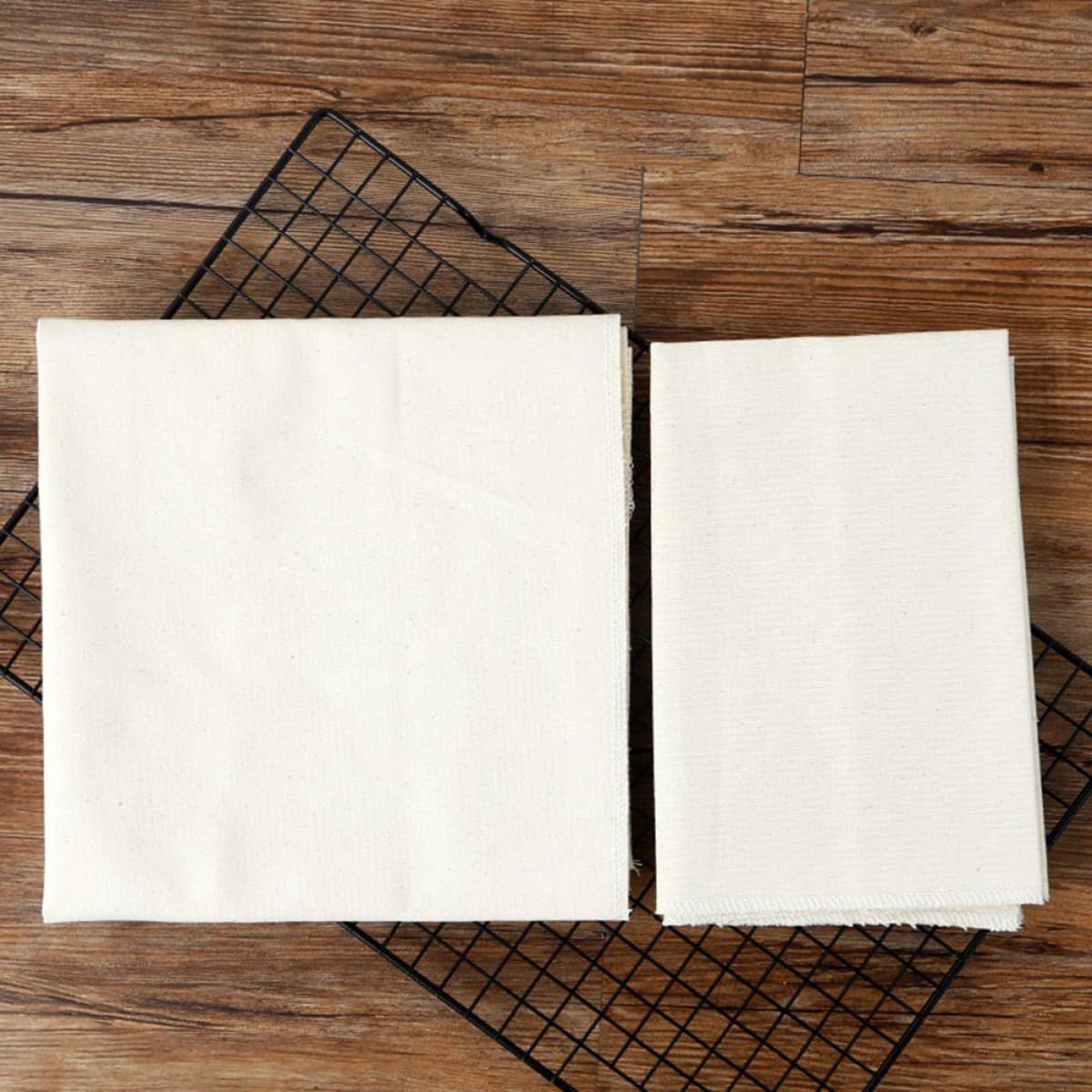 ERINGOGO Brotteig Gärkörbchen Fermentiertes Baumwollgewebe Backzubehör 150 X 60cm Beige für Brotbacken und Konditorei