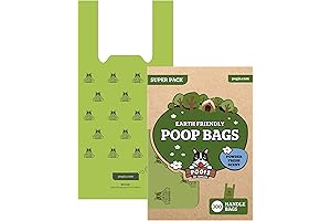 Pogi's Ultra Thick, Scented Biodegradable Dog Poop Bags with Easy-Tie Handles