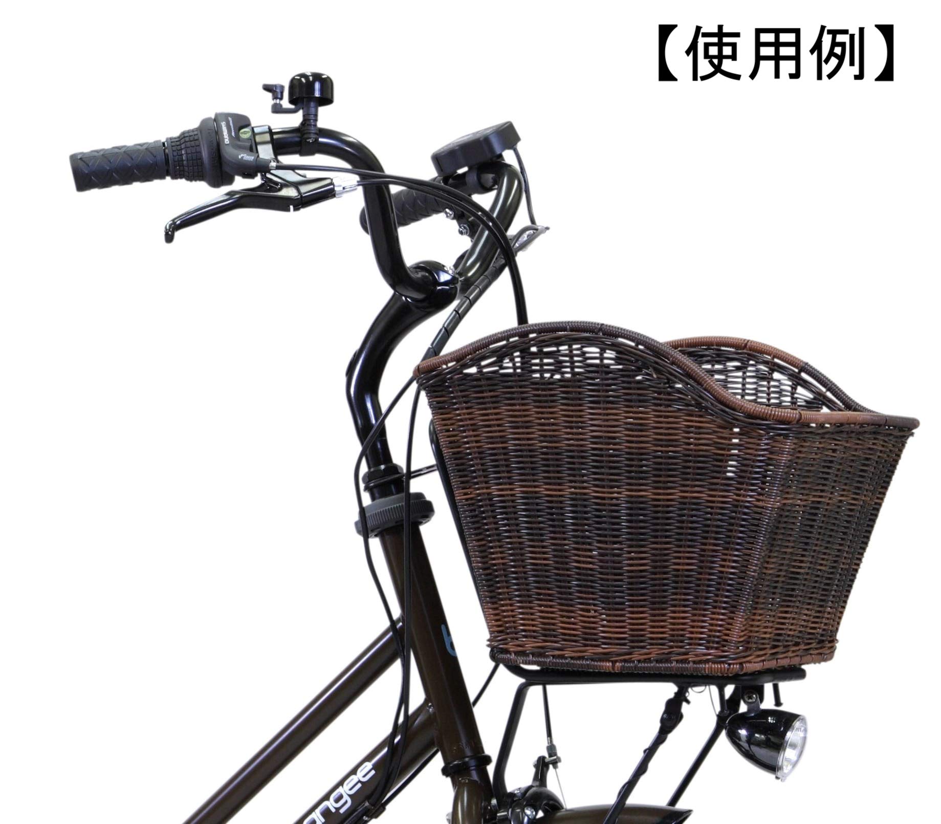 レア！自転車用の金ひっかけ付き！籐製丸型バスケット レア！自転車用の金ひっかけ付き！籐製丸型バスケット