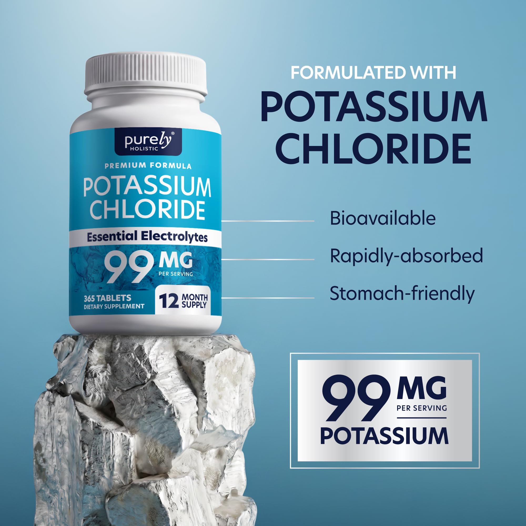 Potassium Chloride Supplement, 1 Year Supply, Heart Health & Fluid Support — Amazon image 6