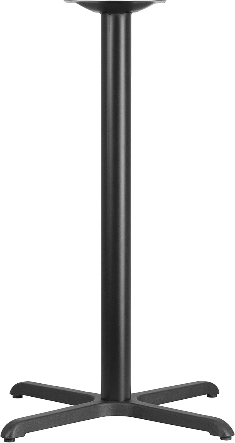Flash Furniture Beverly 30'' x 30'' Restaurant Table X-Base with 3'' Dia. Bar Height Column