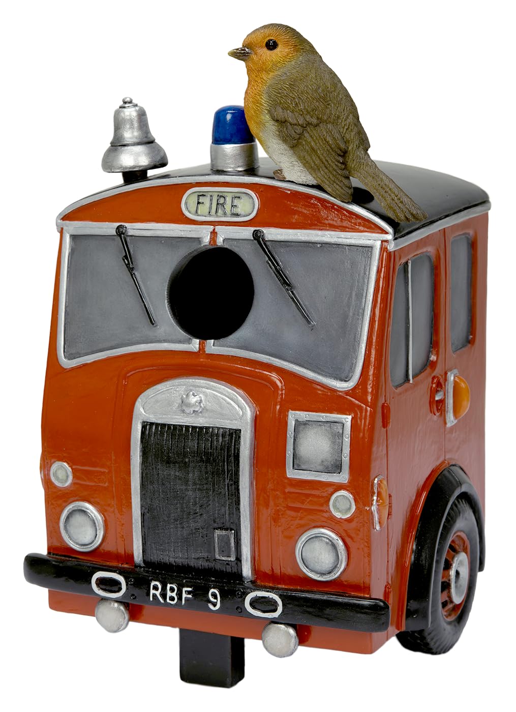Nichoir pour oiseaux motif camion de pompiers Vivid Arts pour déco de jardin