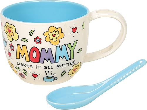 Our Name is Mud Mommy Makes it all Better - Juego de taza y cuchara, 24 onzas, multicolor