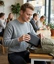 piercing Camera Pouch, Compact Camera Case for Outdoor Photography and Family Outings, Protective Black Camera Bag for Daily Commute and Travel gallery image