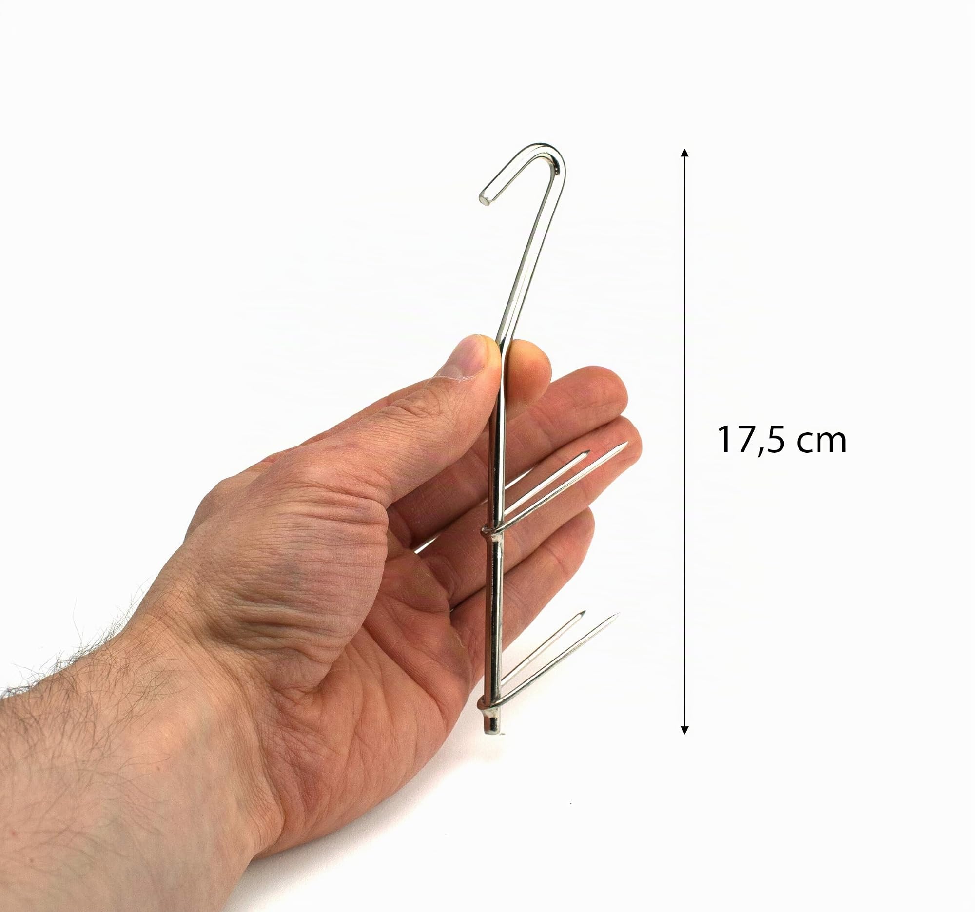 Zite Fishing Lot de 6, 12, 18 hameçons pour fumer la viande, le fromage et plus encore - En forme de V - En acier inoxydable - Accessoire de fumage - Crochet de poisson pour fumage